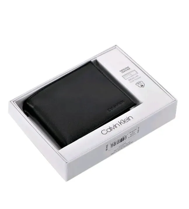 BILLETERA CALVIN KLEIN DE CUERO CON RFID