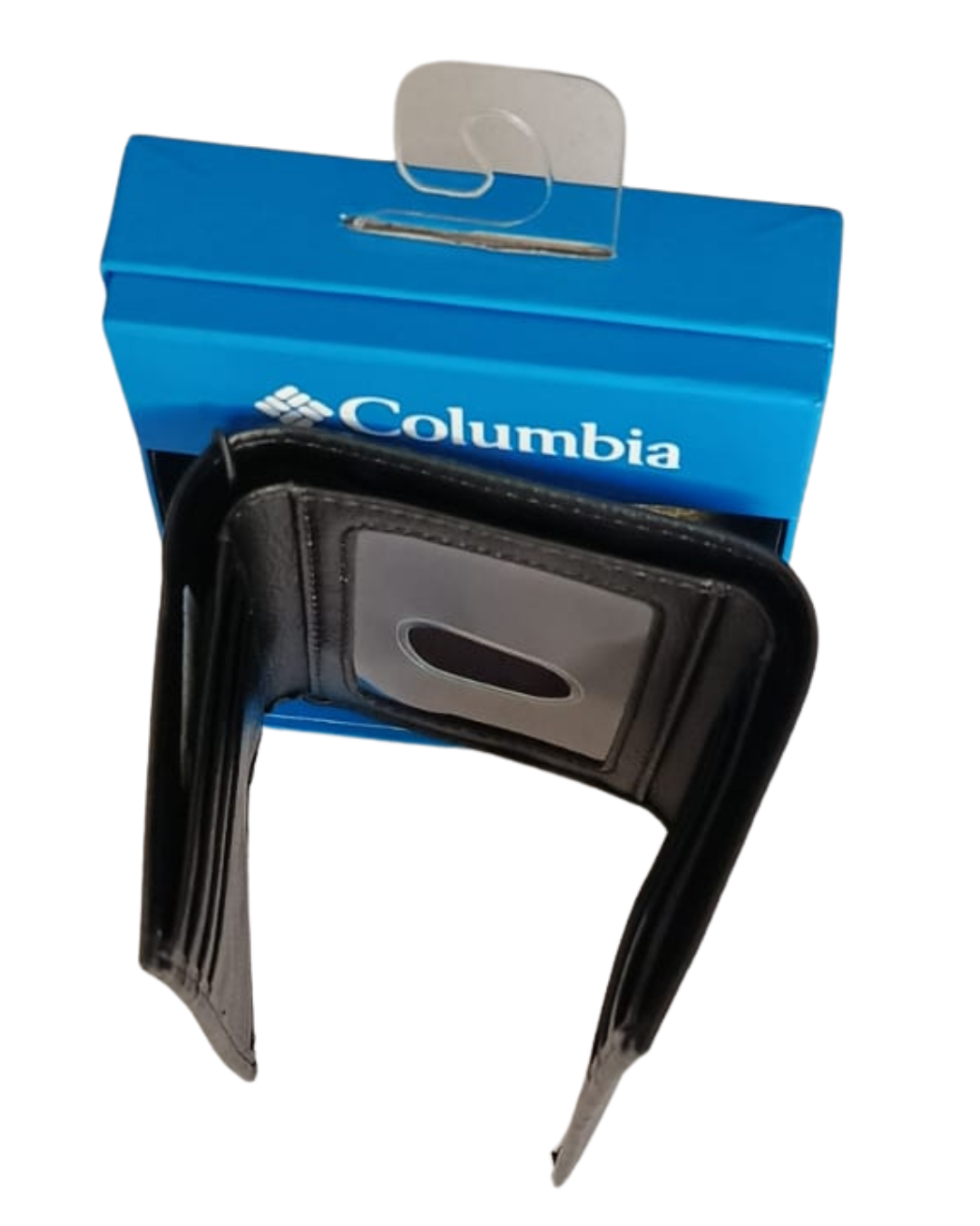 Billetera Columbia de tres cuerpos de cuero