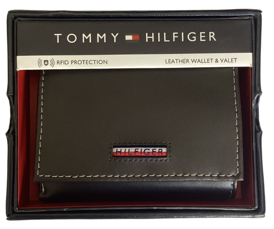 Billetera Tommy Hilfiger tres cuerpos + RFID