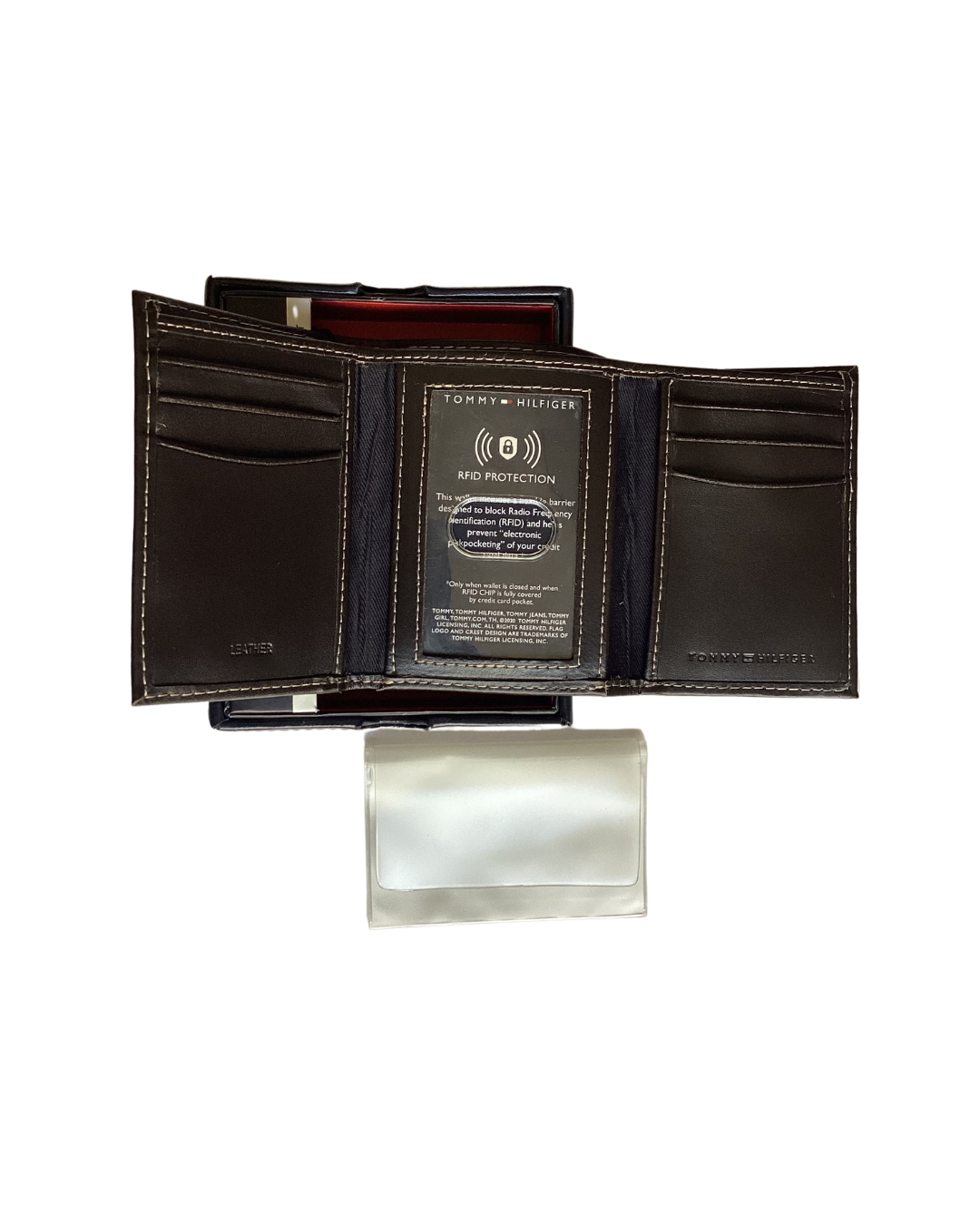 Billetera Tommy Hilfiger tres cuerpos + RFID