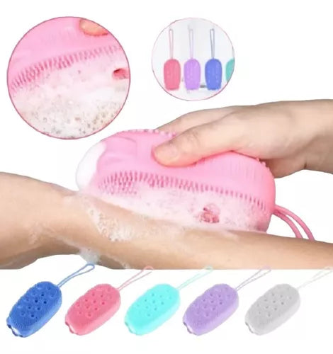 02 Esponjas Cepillo Exfoliante Suave De Ducha Varios Colores